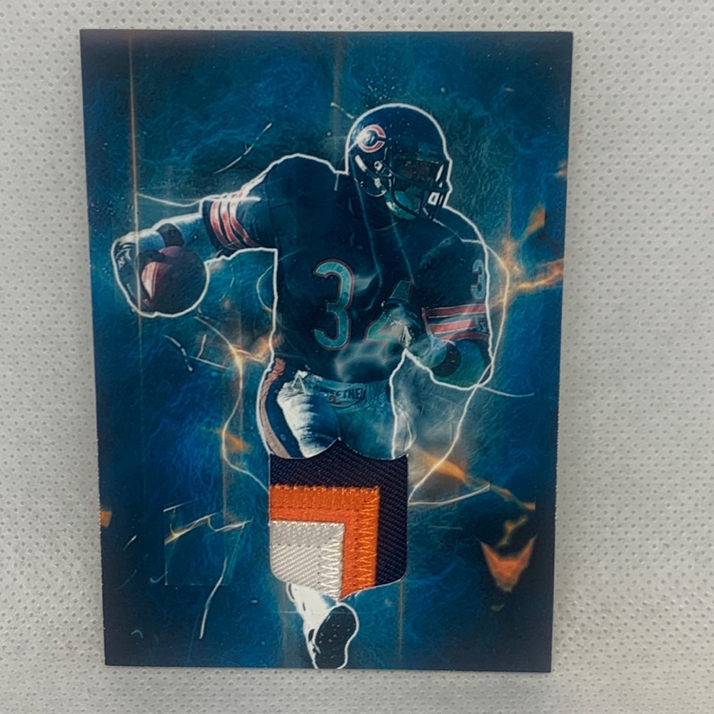 Walter Payton Bears Custom Made Jersey Card (003)